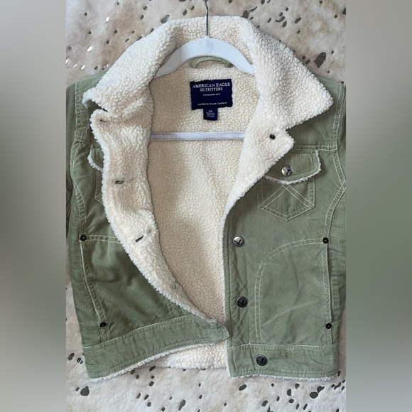 American Eagle Green Corduroy Jacket - Picture 3 of 5